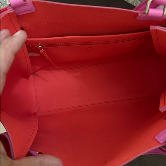 Kate Spade Fuchsia Tote with Bow Detail GREAT CONDITION with dust cover - Picture 11 of 14